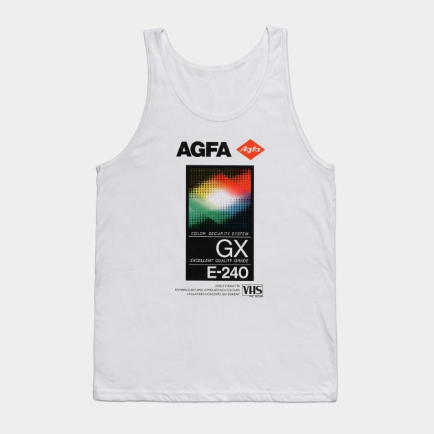 Retro VHS Tape Tank Top by GuitarManArts